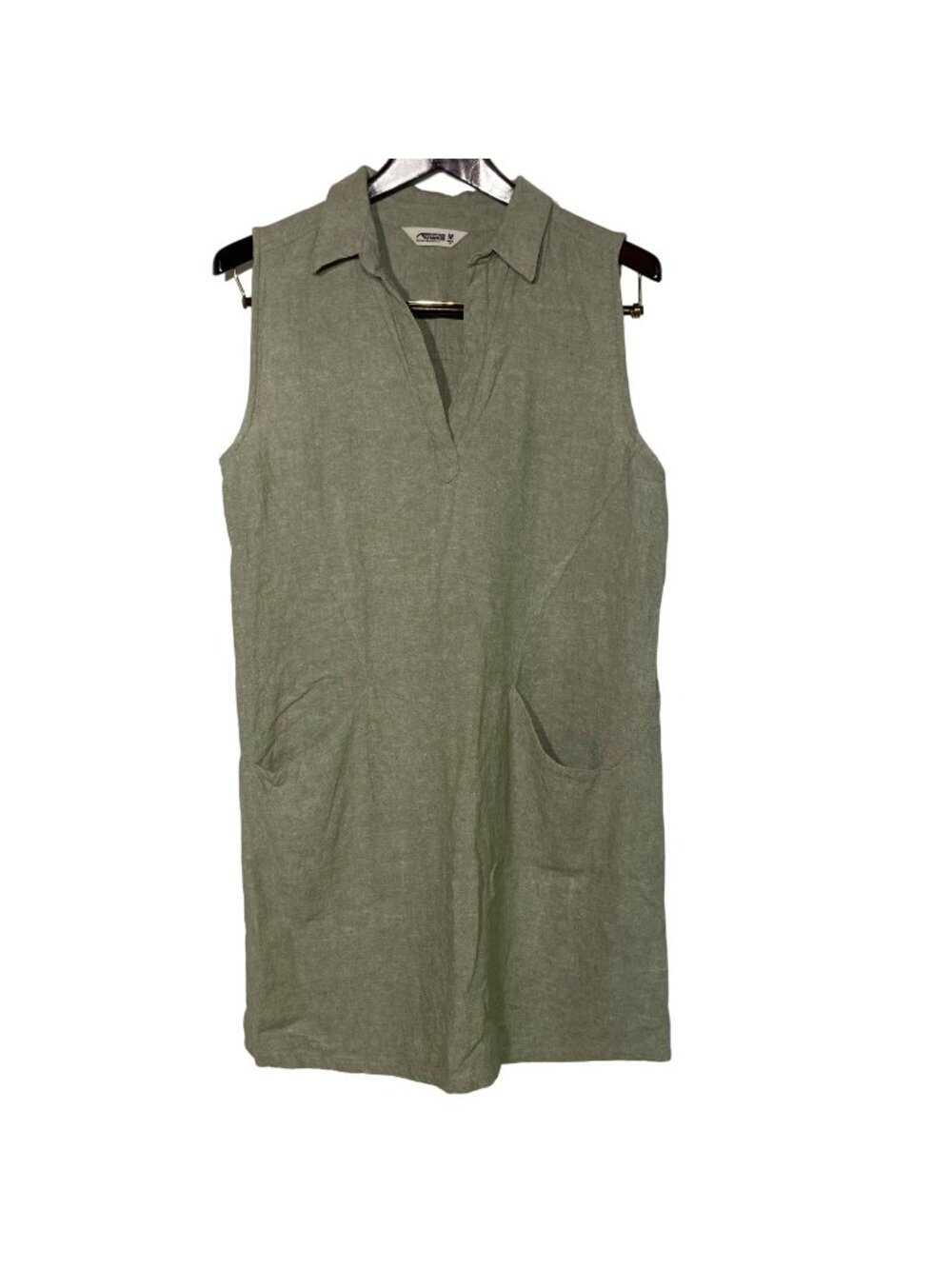 Mountain Khakis Linen Blend Shift Dress Sz MED Gorpcore Sustainable Minimalist